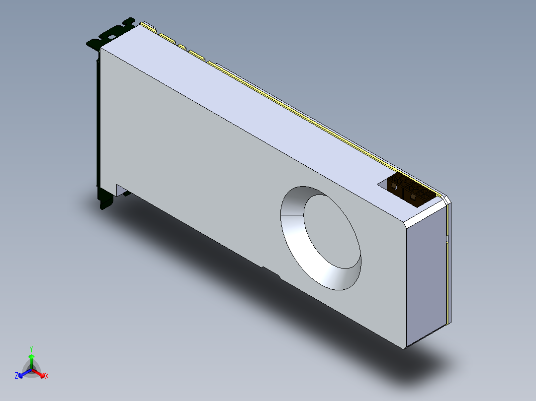 Nvidia GTX1080ti正等轴测图