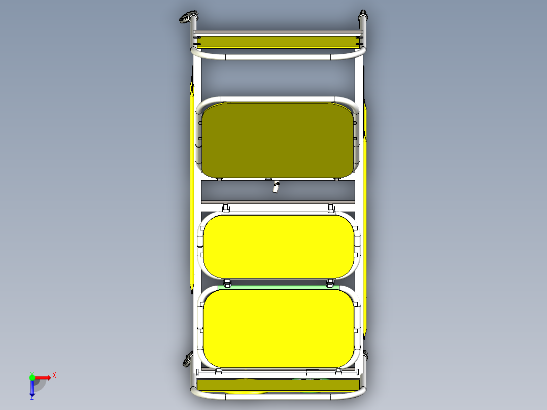 康复床模型图俯视图