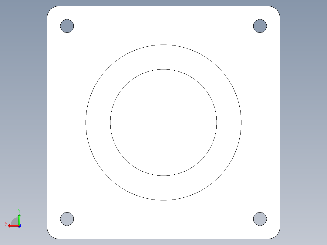 57RN伺服系列精密行星减速机后视图
