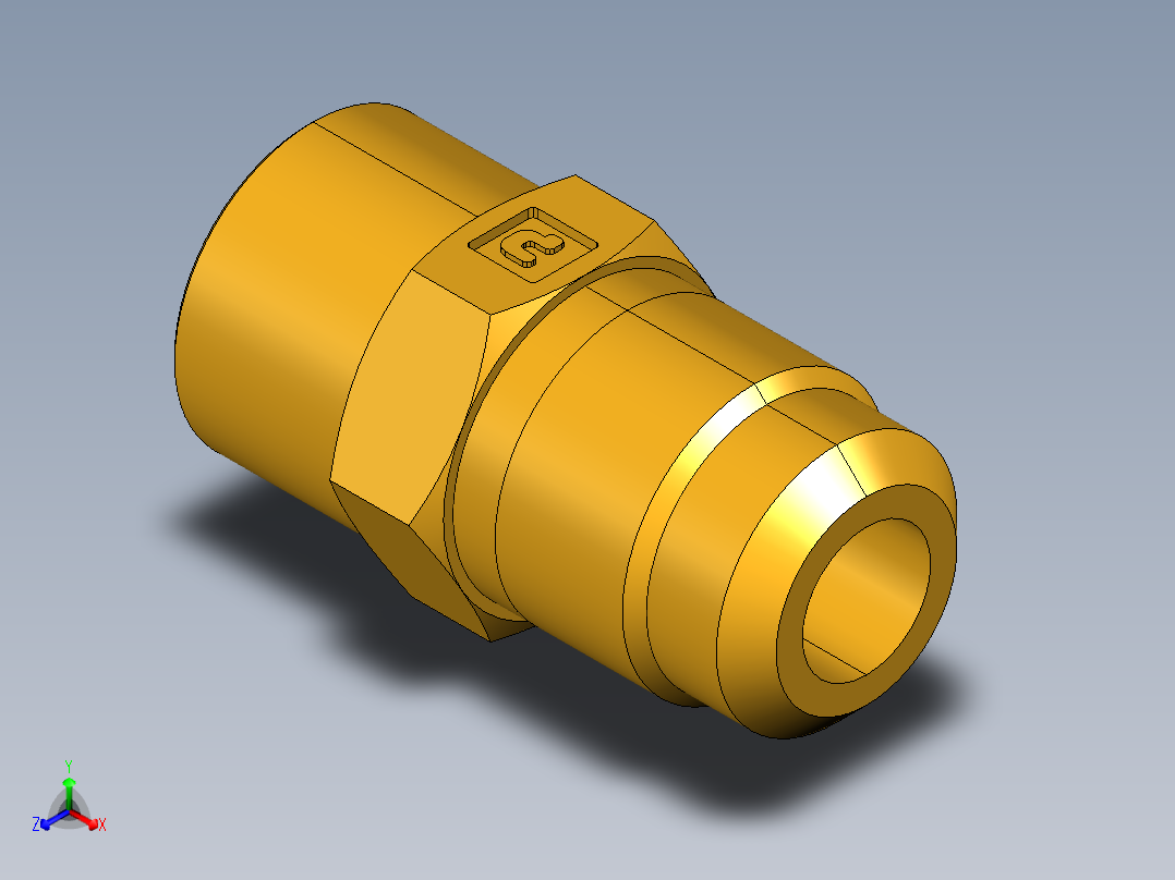 扩口式工业通用硬管接头Flare To Solder 43F-6-8