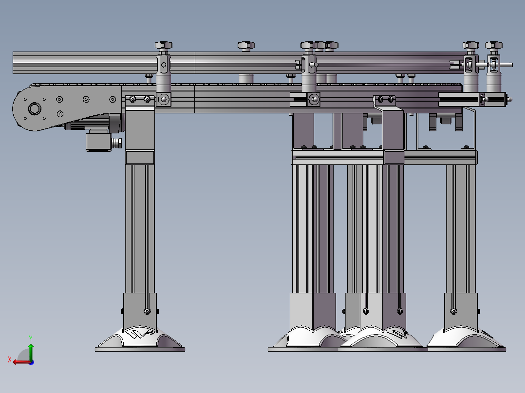 柔性输送机后视图