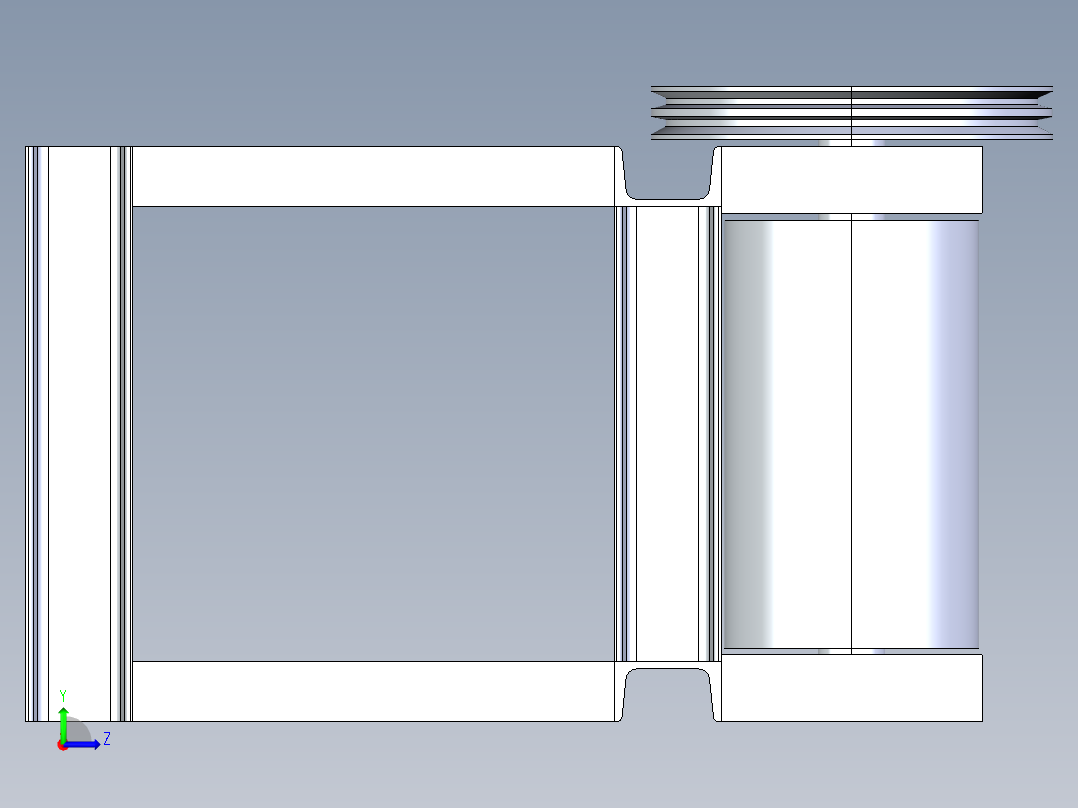 玻璃破碎机左视图