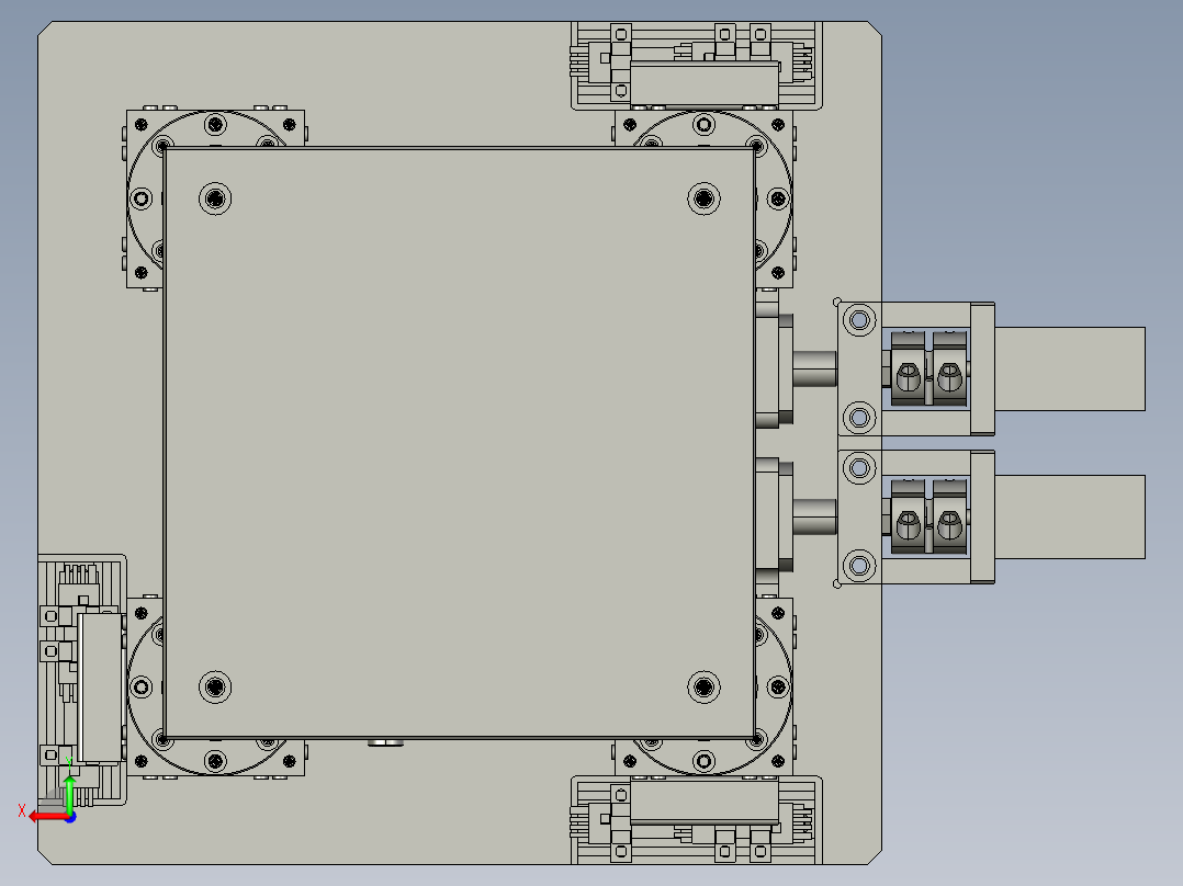 UVW对位平台后视图