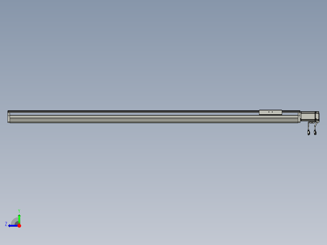东锦丝杆传动-直线滑台模组DH135-C-L10-S1500-BC-P400W-C3右视图