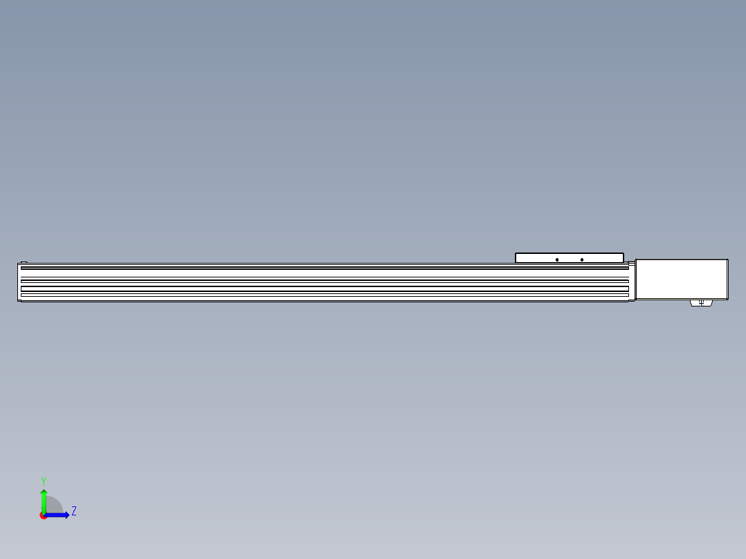 同步带全封闭直线模组TPA-HCB-120D-90-L750-ML-C-P40-N3左视图
