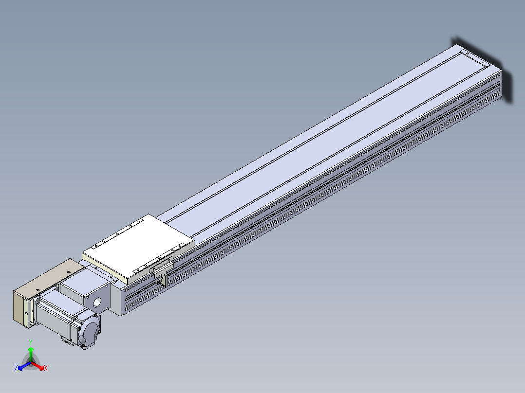 同步带全封闭直线模组TPA-HCB-120D-90-L750-ML-C-P40-N3正等轴测图