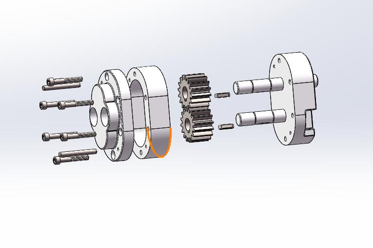 Q180-外啮合齿轮泵的设计及运动仿真【三维SolidWorks】