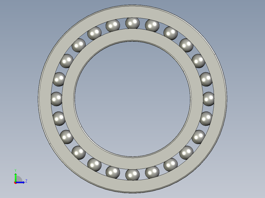 深沟球轴承16011左视图