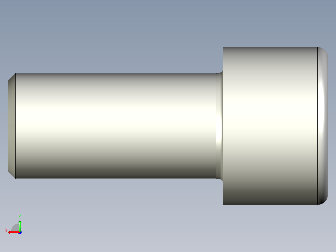 螺钉-DIN_912-M22x45.stp后视图