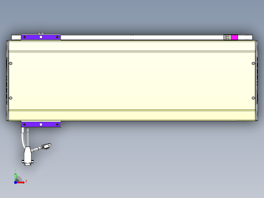 威洛博VL系列3d模型模组VL22H1Y-S500前视图