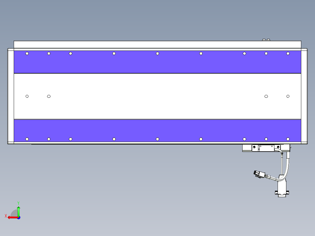 威洛博VL系列3d模型模组VL22H1Y-S500后视图