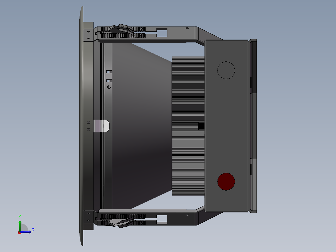 大功率筒灯SW模型左视图