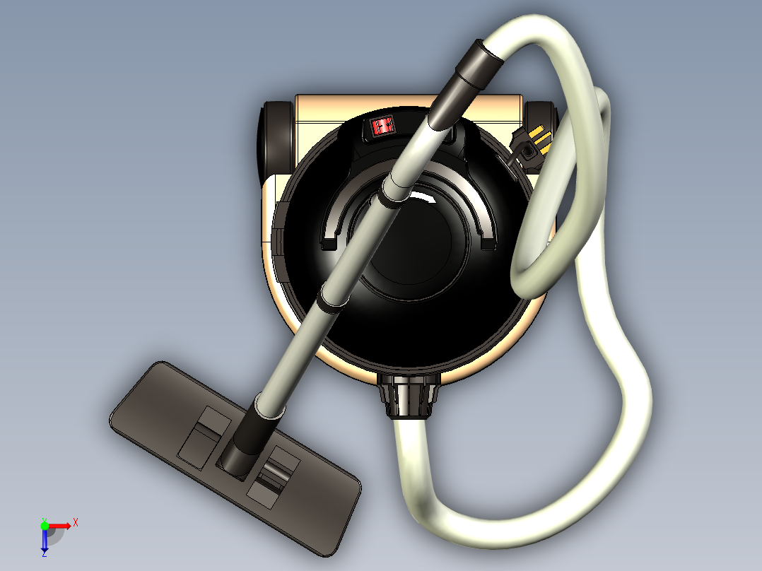 真空吸尘器俯视图