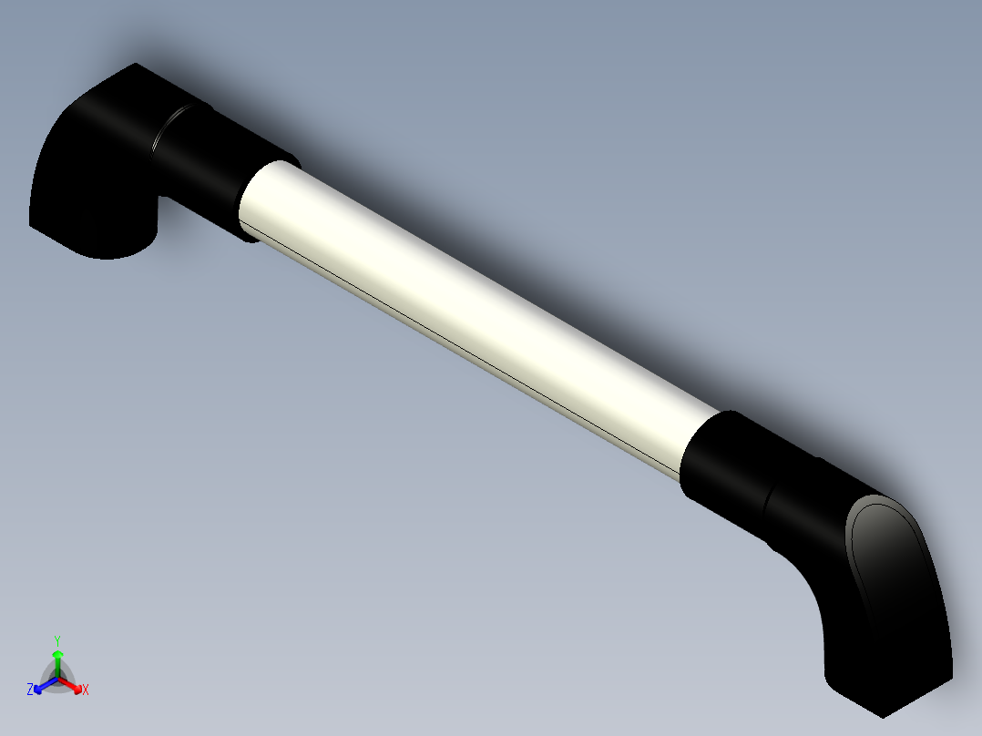 型材-KJN 400 SYSTEM HANDLE SET KJN092013A400SET正等轴测图