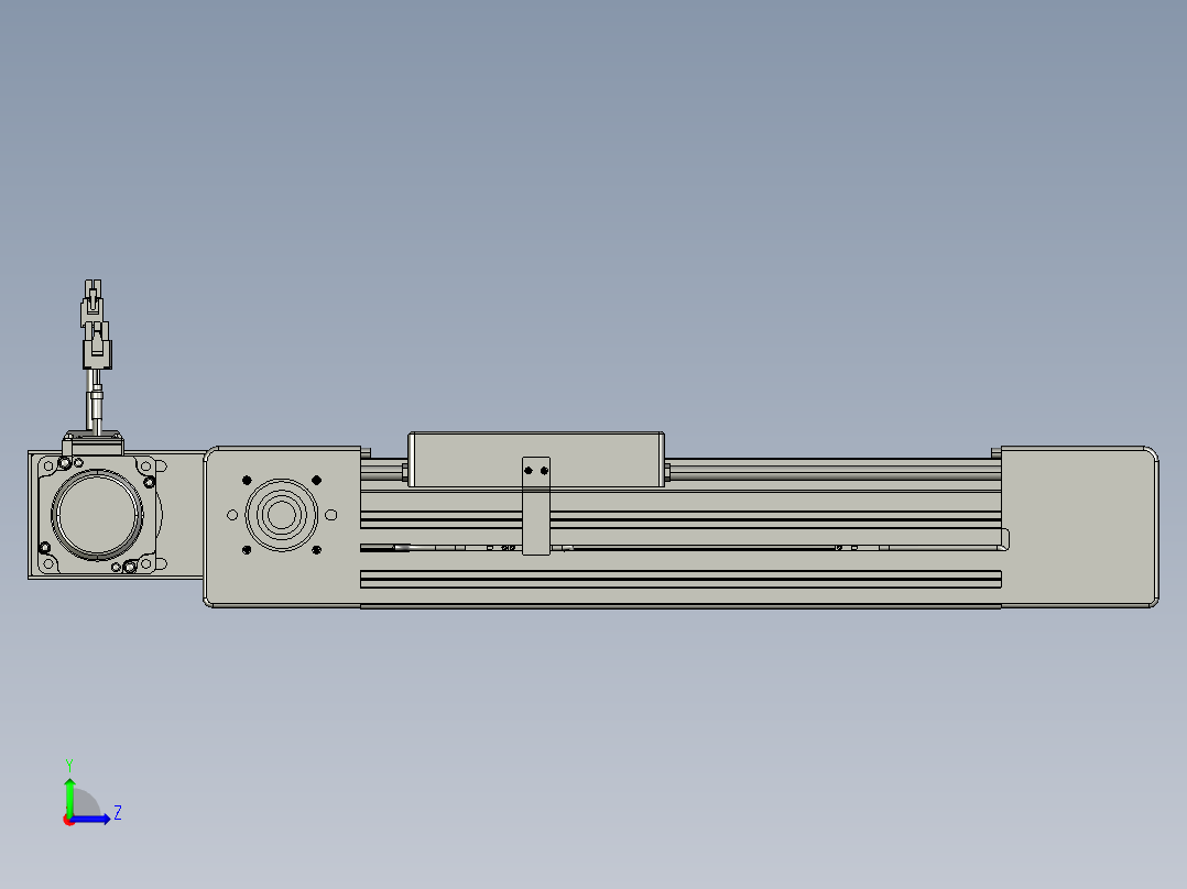 威洛博直线电机模组EB6-L70-S150-BR-P40-MS3左视图
