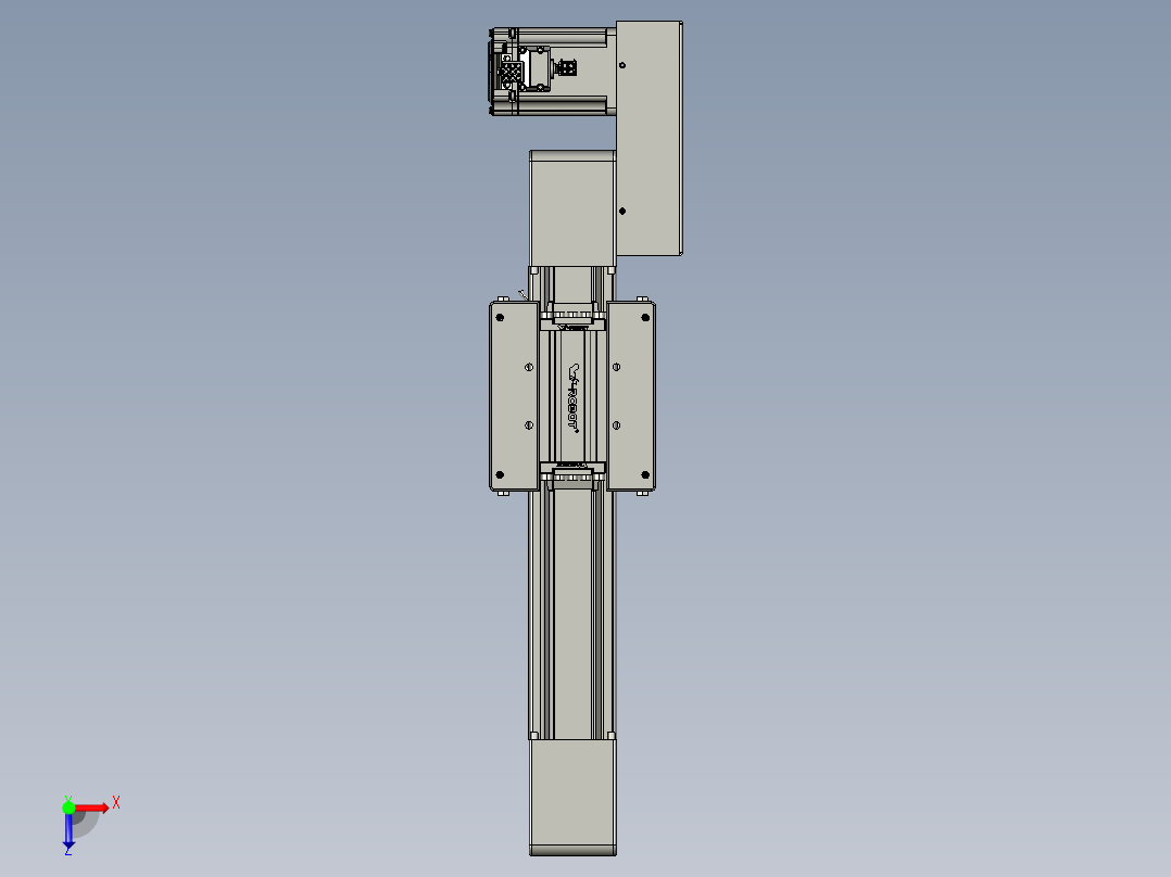 威洛博直线电机模组EB6-L70-S150-BR-P40-MS3俯视图