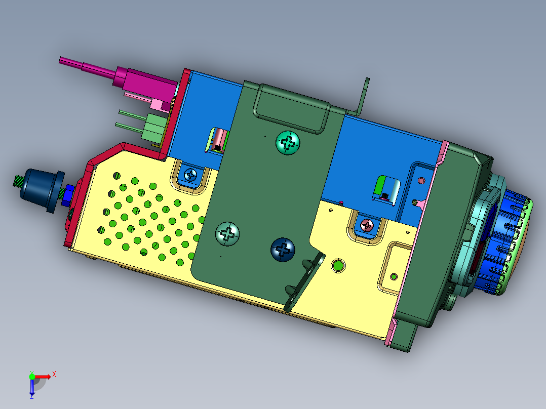 娱乐影像系统主机总成中控MP5俯视图