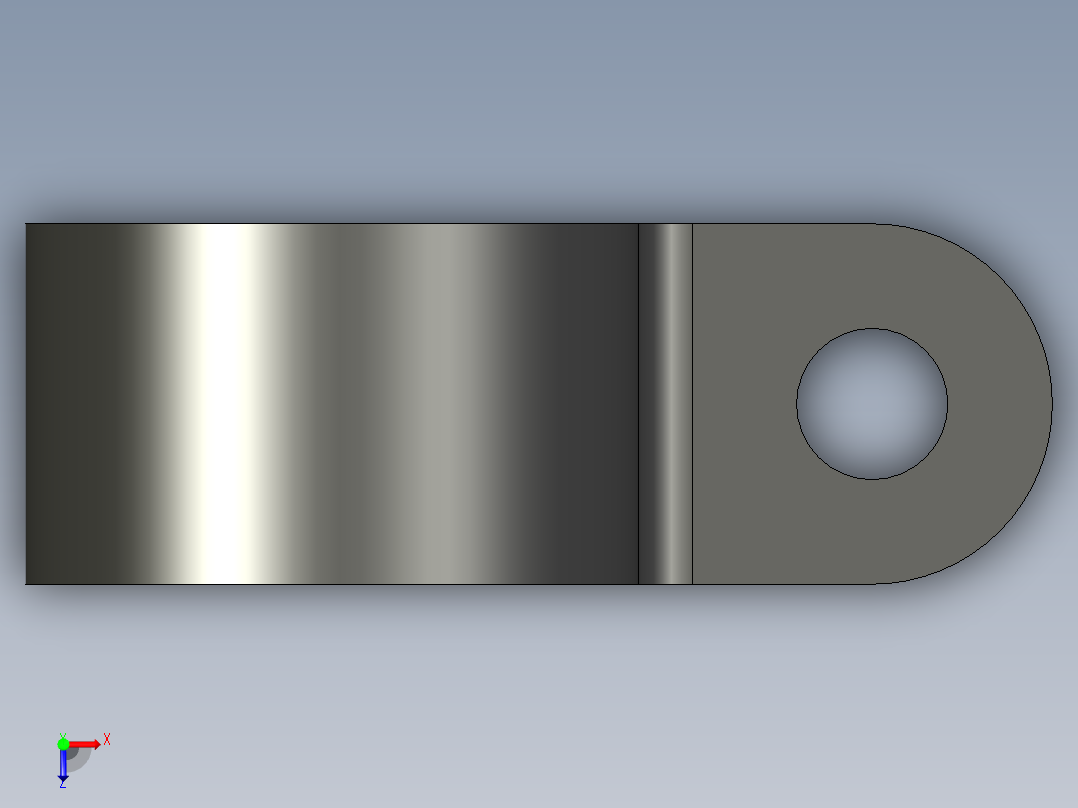 HP 系列 P 夹-H8P-BK俯视图