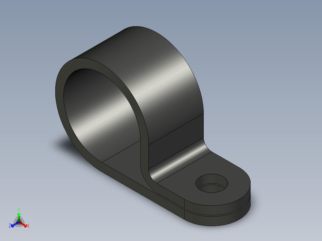 HP 系列 P 夹-H8P-BK正等轴测图