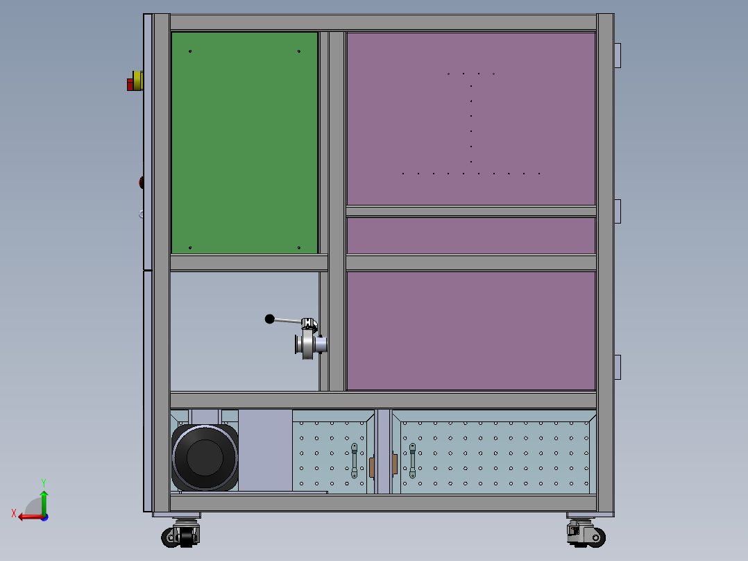 000真空覆模機后视图