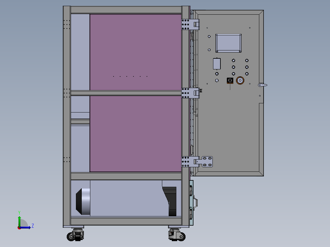 000真空覆模機左视图