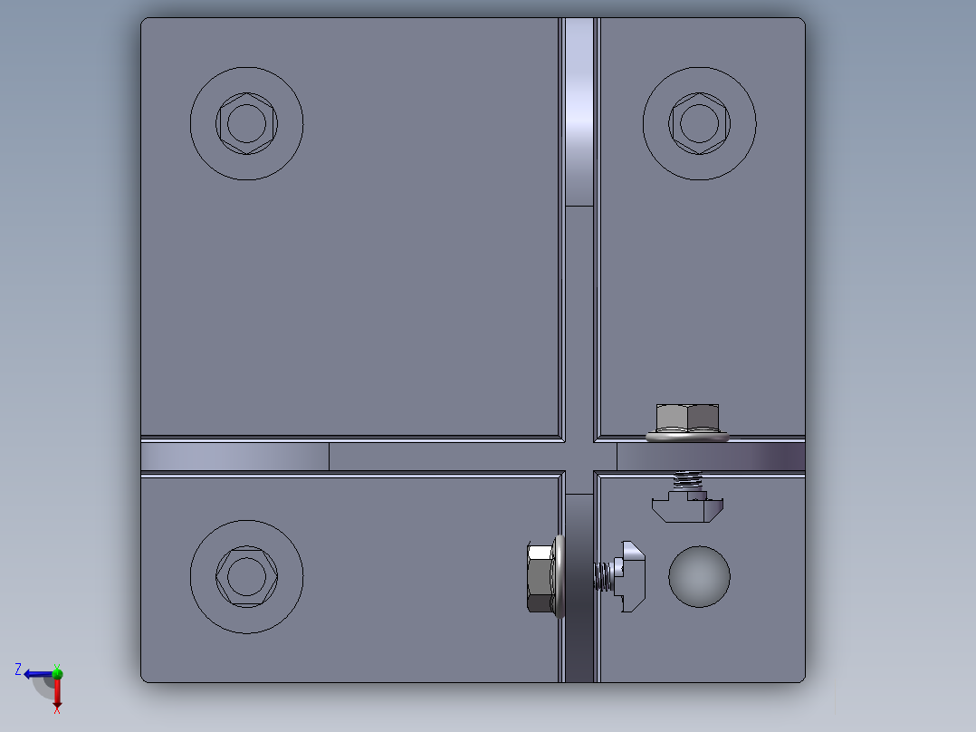 铝型材及其附件5.11.4590.STA俯视图