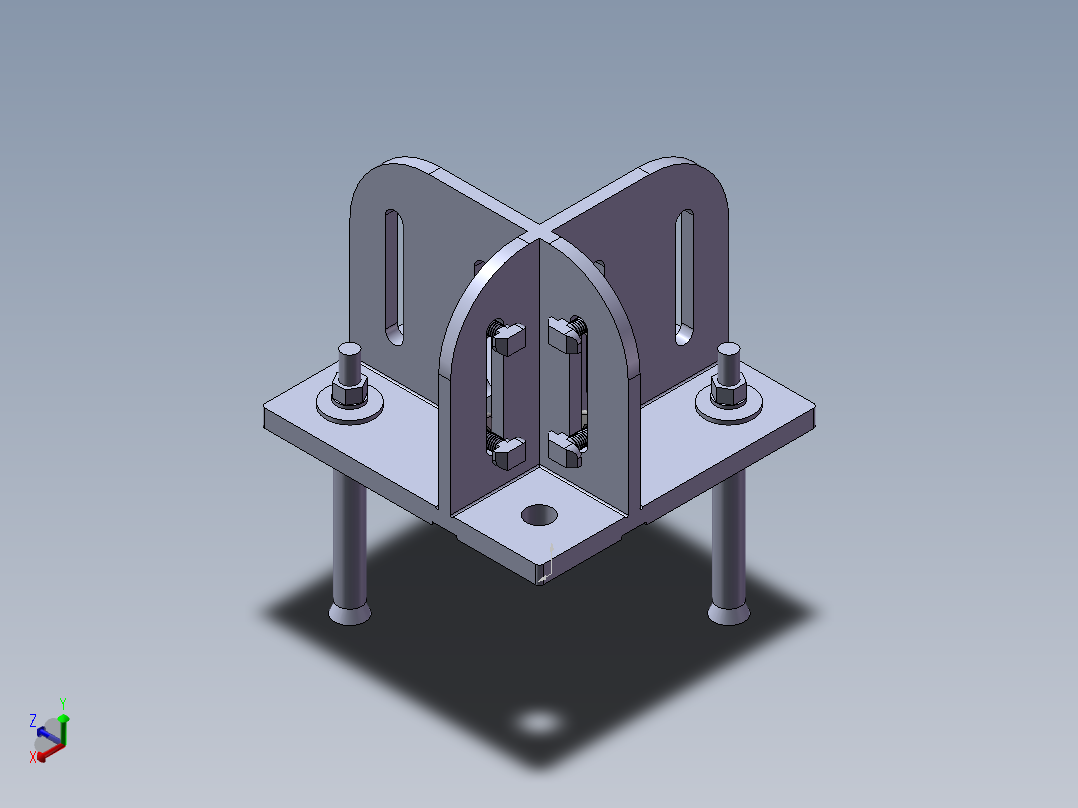 铝型材及其附件5.11.4590.STA正等轴测图