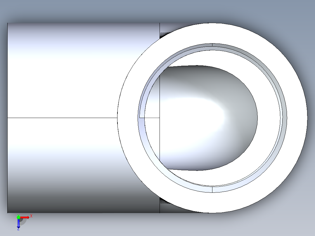 CPVC管件06-Sch80_90Elbow_SxFPT_9807-010 _1in俯视图