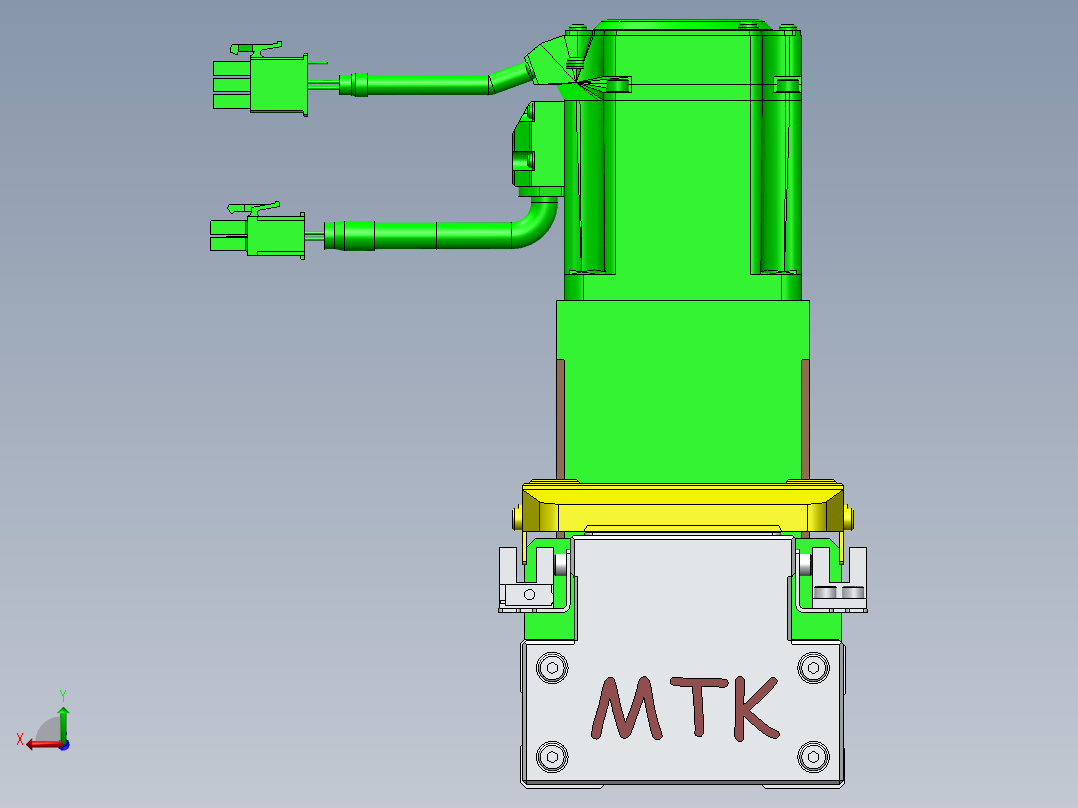GTA内嵌同步带全封闭GTA8-BW-400W后视图