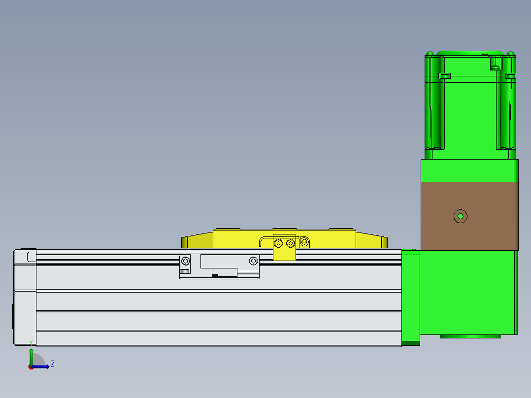 GTA内嵌同步带全封闭GTA8-BW-400W左视图