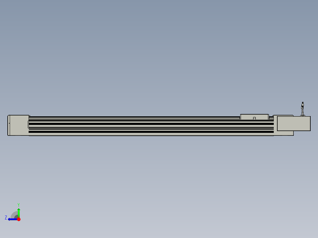 威洛博直线电机模组EB10-L224-S1300-BR-ZP75-MS3-5K右视图