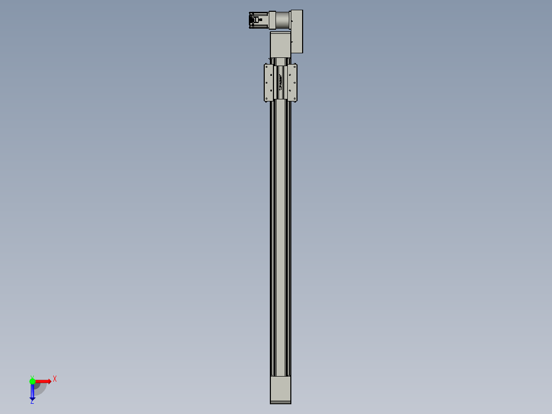 威洛博直线电机模组EB10-L224-S1300-BR-ZP75-MS3-5K俯视图