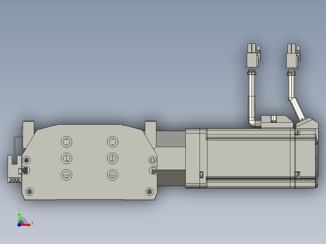 东锦同步带传动-直线滑台模组DH135B-L125-S950-BL-P400W-C3前视图