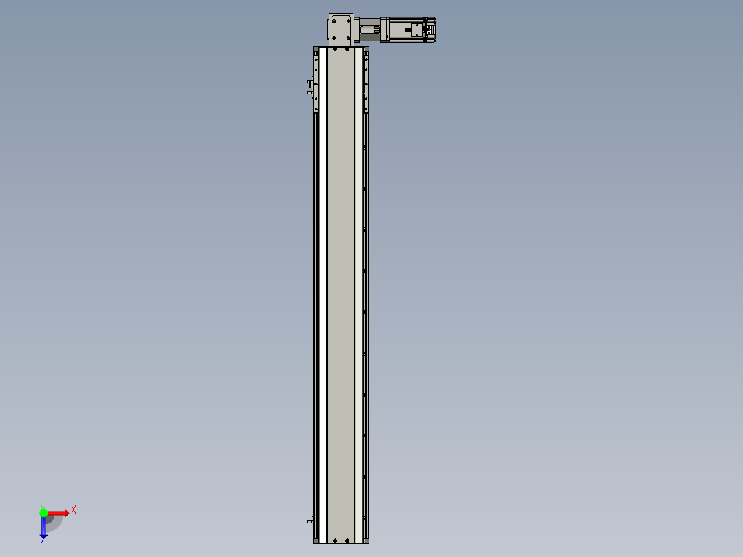 东锦同步带传动-直线滑台模组DH135B-L125-S950-BL-P400W-C3俯视图