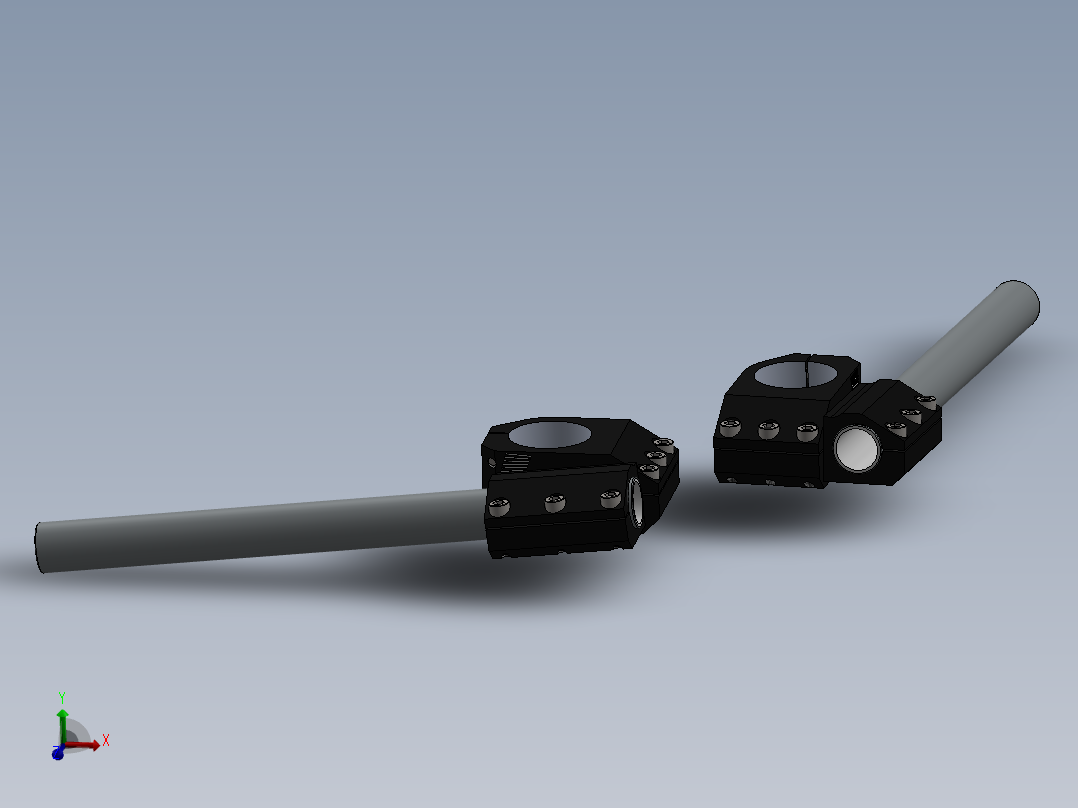 <span style='color: red'>摩托车</span>用可调夹式车把