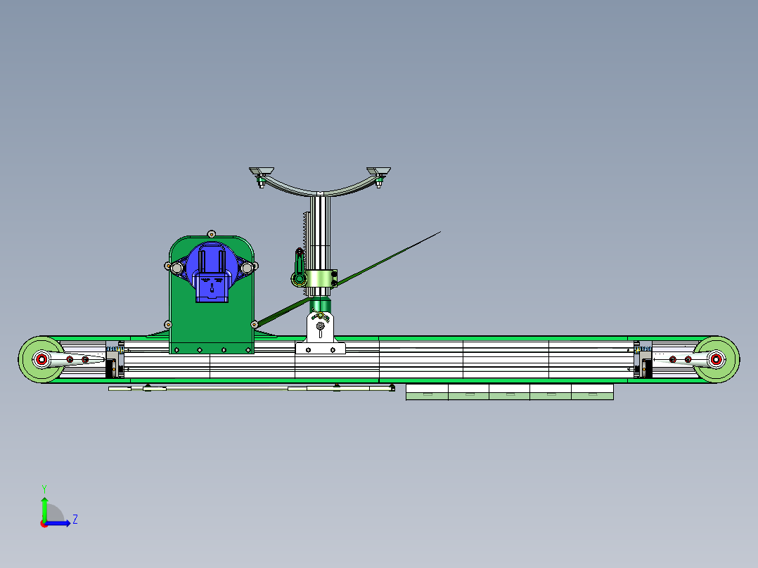 迷你输送机3D模型左视图