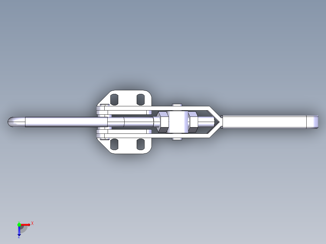 德克斯TUNKERS气缸数模T3-51_TUENKERS俯视图