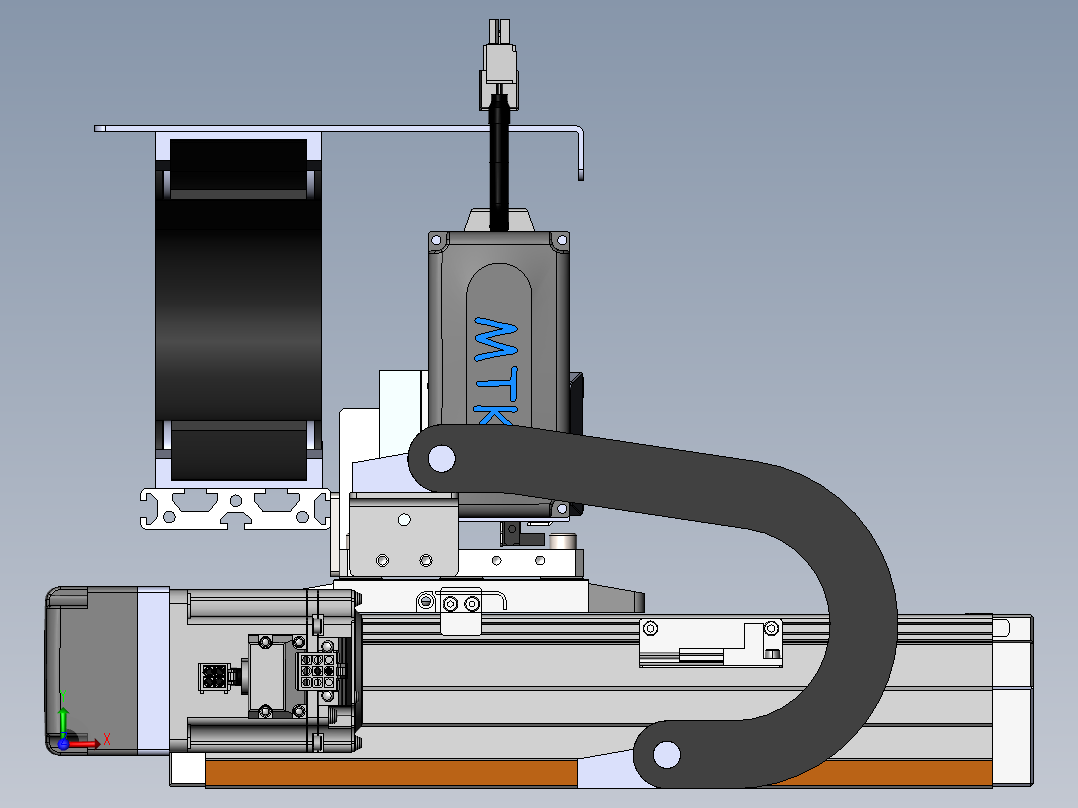 内嵌直交机械手XYG系列XYG320-A1前视图