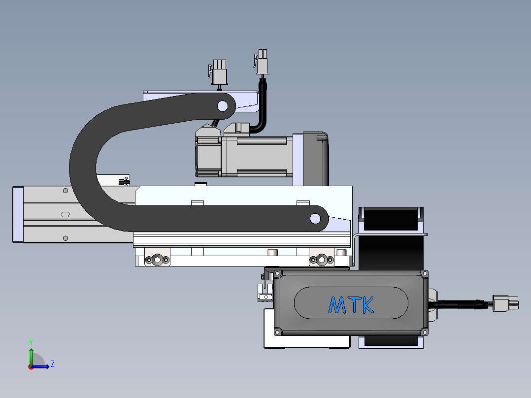 内嵌直交机械手XYG系列XYG320-A1左视图