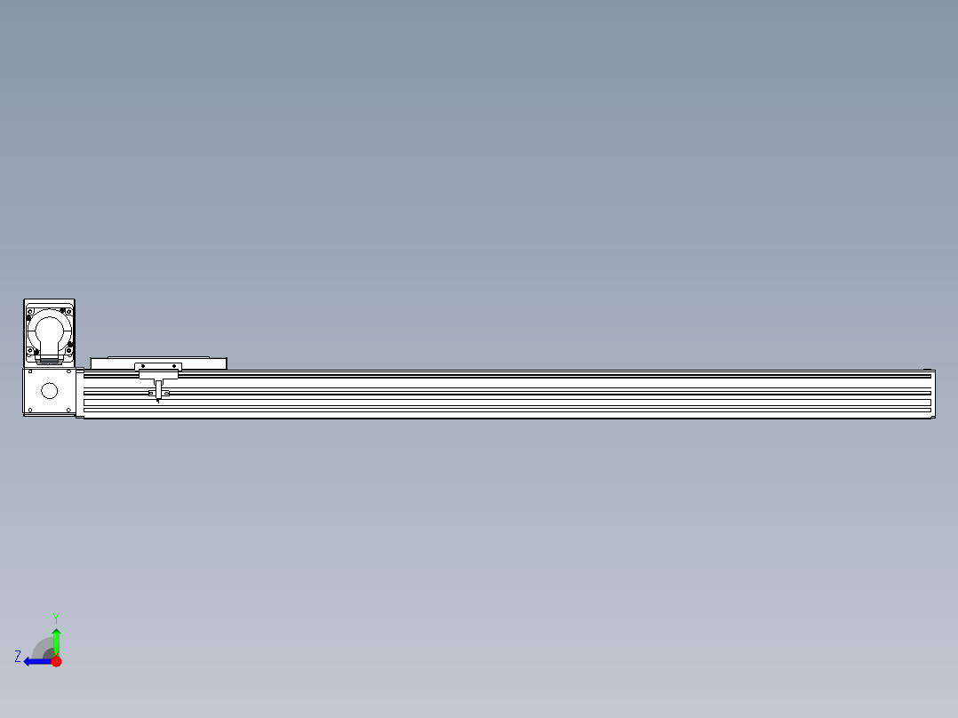 同步带全封闭直线模组TPA-HCB-120D-90-L850-LU-C-P40-N3右视图