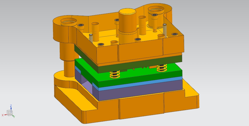Z形零件级进模（CAD图+UG三维）