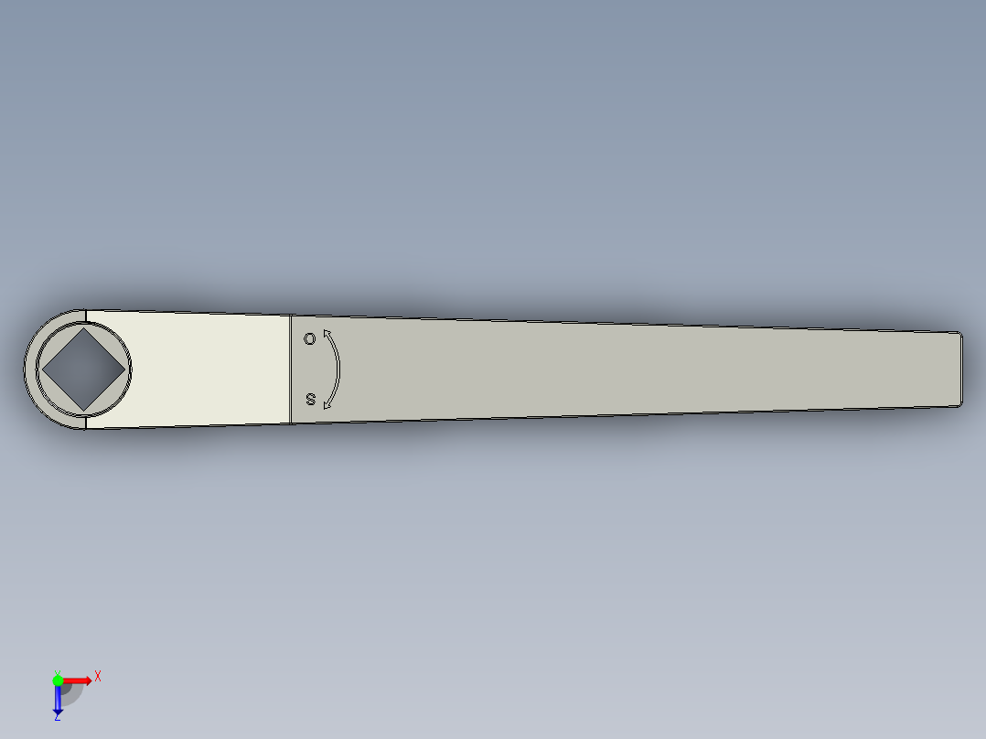 管道手动球阀-水管开关阀-手动阀门User Library-md52c150dn100-1_DN80~100Handle俯视图