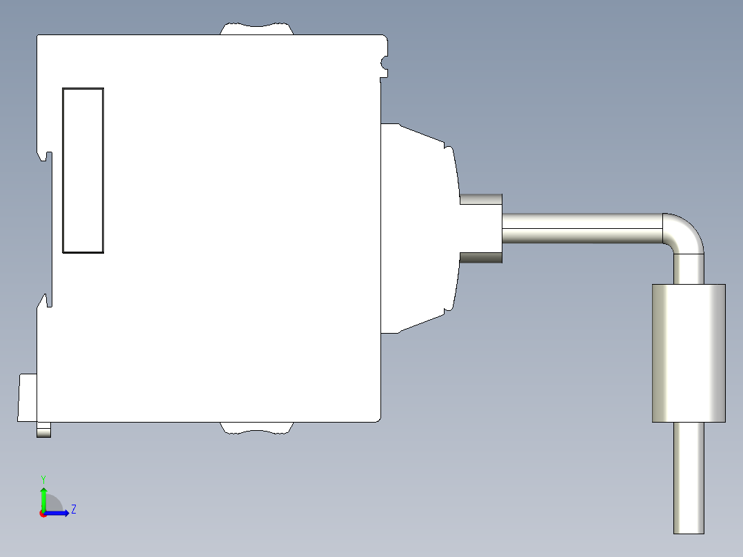 基恩士KV-EB1S_kc图纸模型左视图
