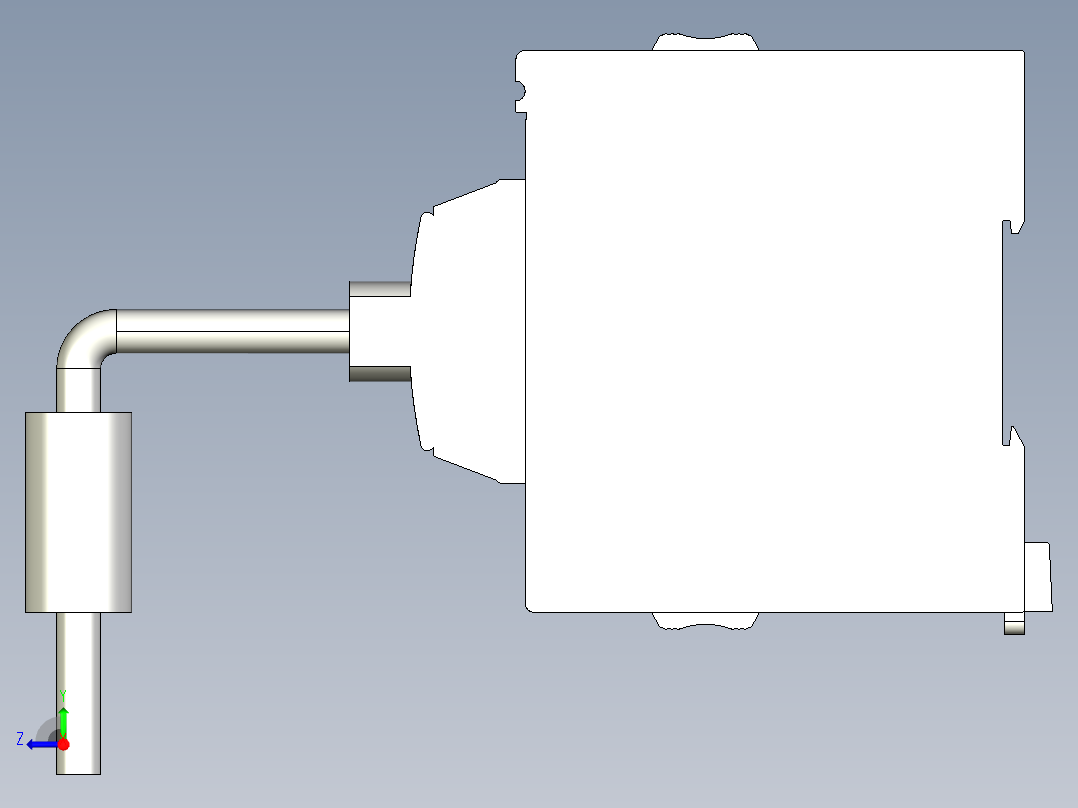 基恩士KV-EB1S_kc图纸模型右视图