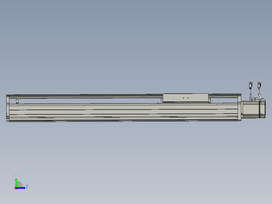 东锦丝杆传动-直线滑台模组DH210-C-L10-S650-BC-P750W-C3左视图