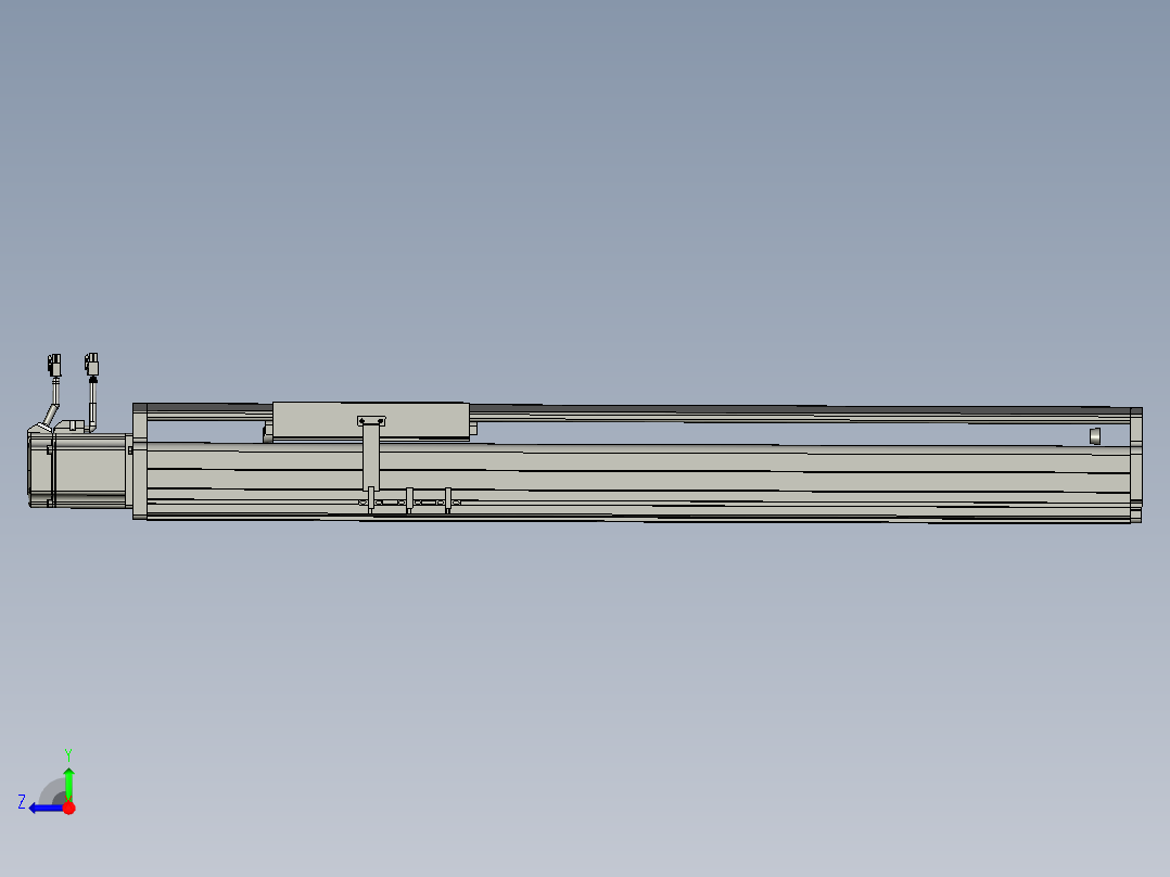 东锦丝杆传动-直线滑台模组DH210-C-L10-S650-BC-P750W-C3右视图