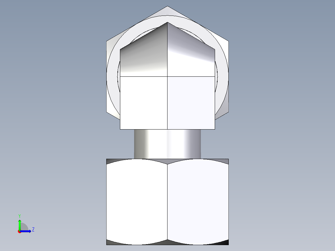 卡套式工业通用硬管接头EO_Standpipe_elbow_EVW12L71左视图