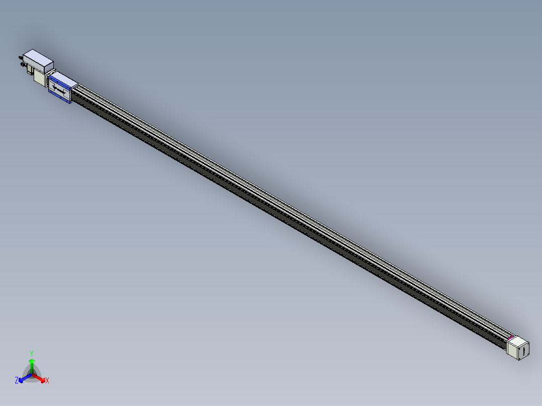 威洛博LB.GB同步带传动--欧规系列GB8-L96-S3700-BR-P40正等轴测图