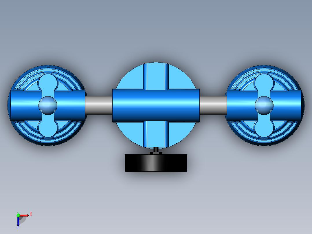调压过滤器俯视图