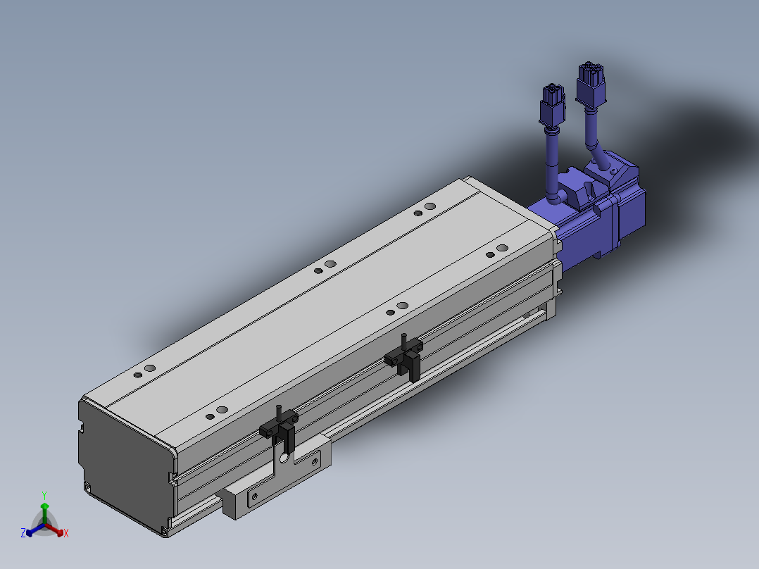 精密模组MY80S-T10-100L-P10B-BC-C4正等轴测图